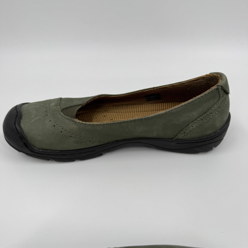 KEEN Presidio MJ Olive Green Nubuck Leather‎ Flats Comfort Shoes Womens 8 - Picture 13 of 14